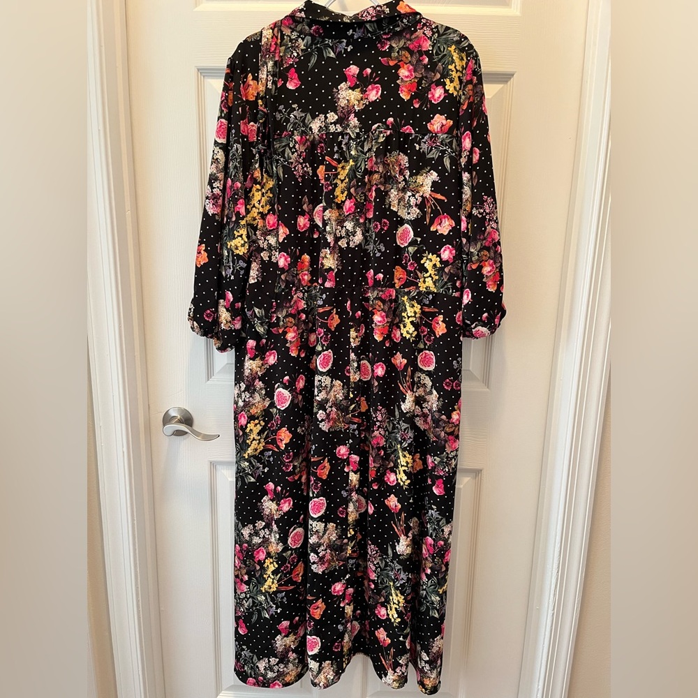 Floral Torrid, size 3 midi dress.